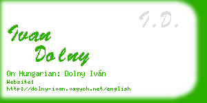 ivan dolny business card